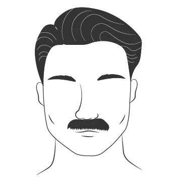 Upper lip beard