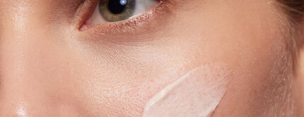 Woman over 30 cares for her face