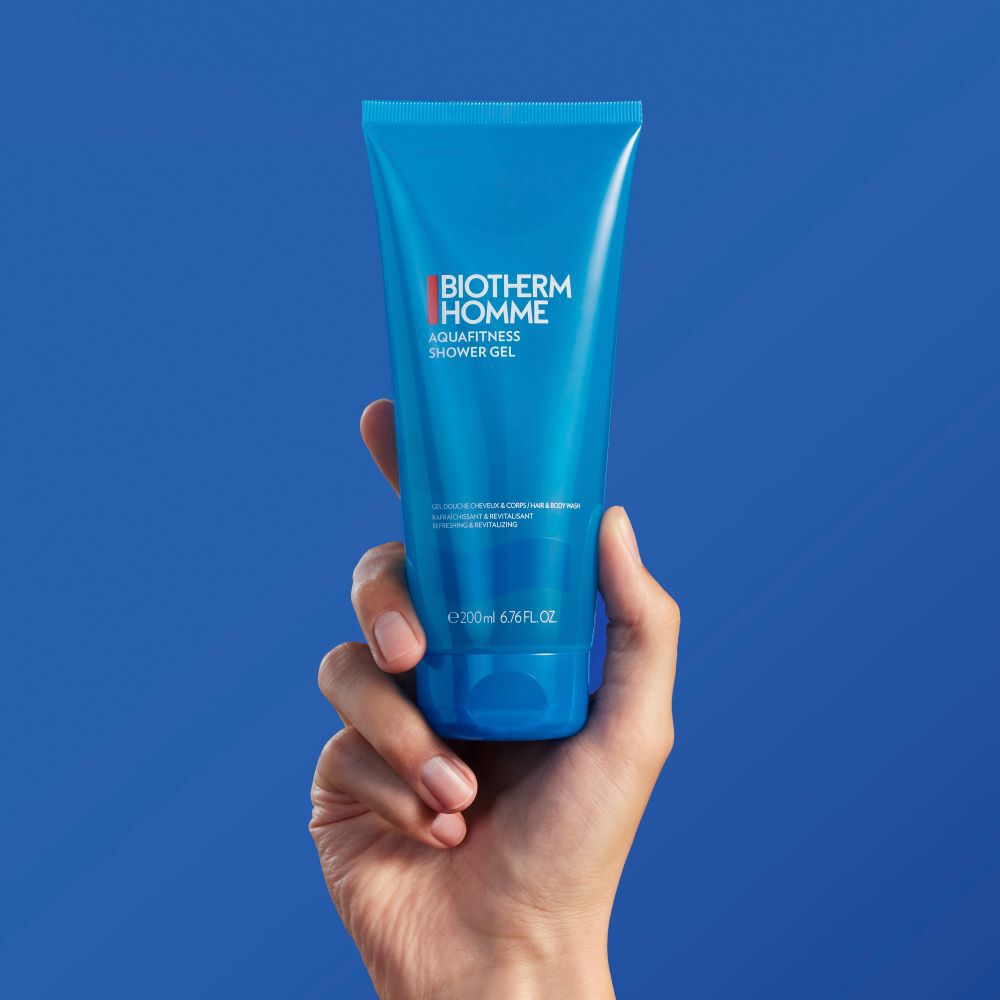 Aquafitness Revitalizing Body Hair Shower Gel for men Biotherm Homme